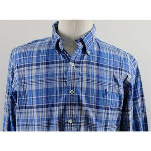NEW Ralph Lauren Double-Faced Poplin Shirt LG